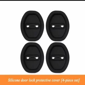 4pcs Silicone Car Door Lock Buckle Protection