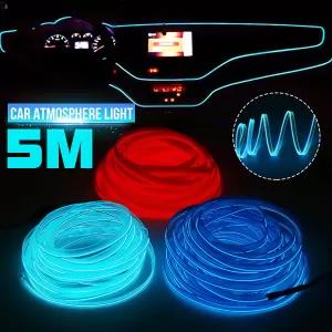 5M Car Interior Lighting Car LED Strips Car Decorative Atmos