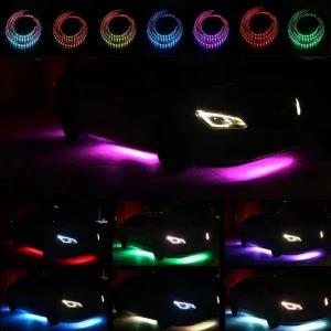Car Underglow Strip Light Kit Multi Color App Control