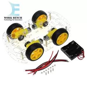 Generic 4WD Smart Robot Car Chassis Kit with Speed Encoder