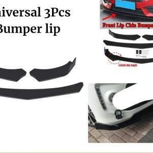 Generic Universal 3 Pcs Front Bumper Lip Body Kit