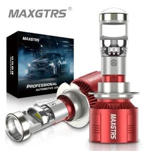 MAXGTRS Projector Lens Car Headlight Bulbs 90W 24000LM 6000K