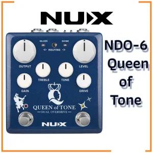 NUX NDO-6 Queen of Tone Dual Overdrive Pedal Stacked with H