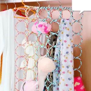 Random-Color Scarf Hanger Hanging Scarf Organiser for Wardro