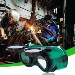 Vinyl Resin Flip Up Welding Safety Goggle Protect Solder Wel