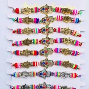 Zinc Alloy and Mixed Multicolor Bracelet