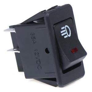 Universal Car Red LED Fog Light Rocker Switch