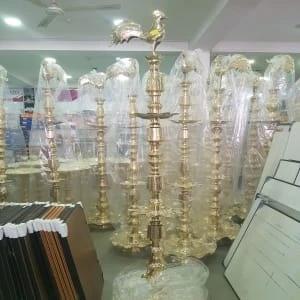 6 Feet Brass Oil Lamp