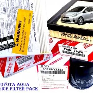 Sevice Pack for Toyota AQUA Oil,Air & AC/Cabin Filters