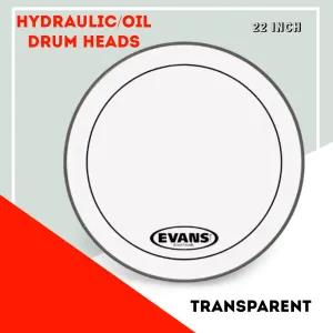 Size 22 EVANS Hydraulic Oil Drum Skin Heads 8 - 24 Inch