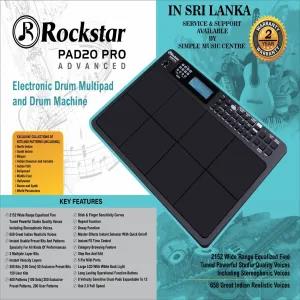 Black Rockstar PAD20 PRO Advanced Octa pad Electronic Drum M