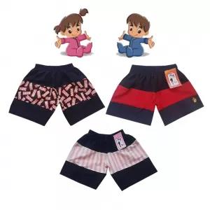 2 yrs Baby Cotton Short Pants - 3 Pack