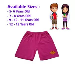 12-13 yrs Kids Boy & Girl Cotton Short Pants - 1PCs