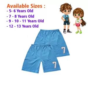 12-13 yrs Kids Boy & Girl Cotton Short Pants - 2PCs