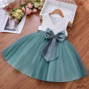 12-18M,Green Party Frock For Girls Dresses