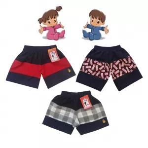 1-2 yrs Baby Cotton Short Pants - 3 Pack