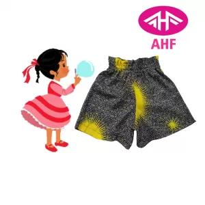 3-4 yrs AHF Kid Girl Frill Viscose Short - 1 Pack