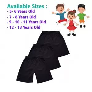 5-6 yrs Unisex Kids Boy & Girl Cotton Short - 3 PACK