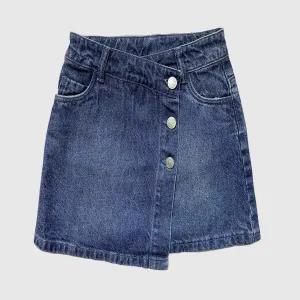F&F Girls Denim Skirt 7-8ys