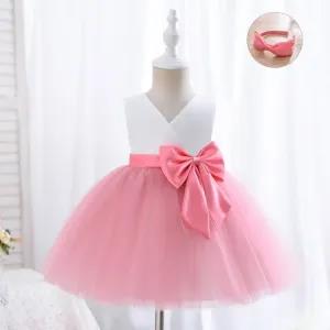 Generic Party Frock for Girls Pink 2Y