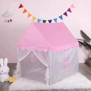 Girls Pink Princess Castle Child Room Decor