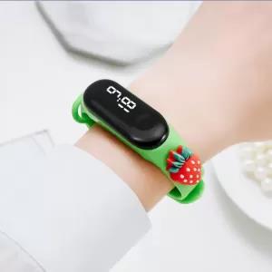 Green LED Electronic Digital Kids Boys Girls Fashionable Adj
