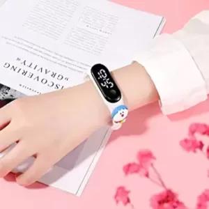 White LED Electronic Digital Kids Boys Girls Fashionable Adj