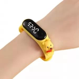 Yellow LED Electronic Digital Kids Boys Girls Fashionable Ad