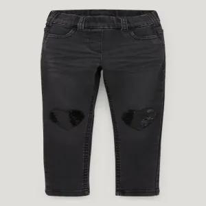 Generic Girls Jegging Shiny Black Denim