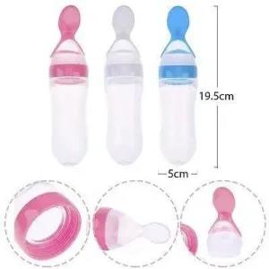 Generic Silicone Squeeze Food Feeder with Spoon