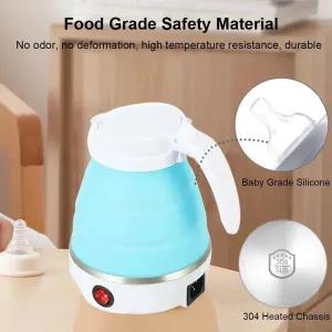 Random-Color Foldable Kettle, Travel Kettle Foldable with St