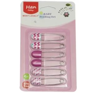 Baby Safety Pin Pack 6 Baby Safety Pin Set