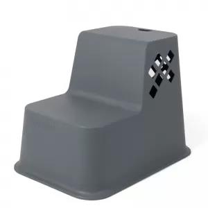 Grey Up Sit Stool - Step Stool Plastic
