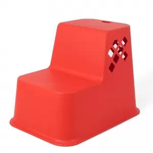 Red Up Sit Stool - Step Stool Plastic