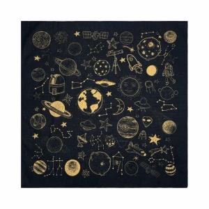 XIOLINE Glow-in-the-Dark Space Yellow Bandana Cosmic