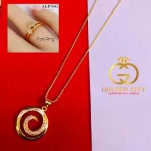 22K Gold Plated Necklace/Chain and Pendant