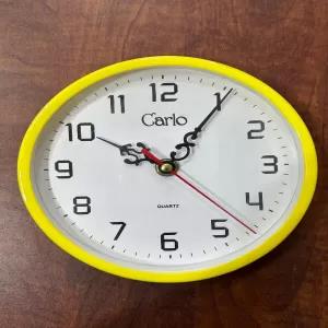 Carlo 6.25 inch Small Size Yellow Wall Clock