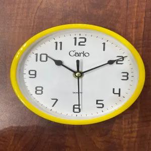 Carlo Wall Clock Yellow 6.25 inch