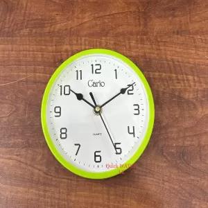 Simple Green Color Small Round Clock Quartz Clock Decor Living Room Wall Clock Green