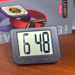 Black Black Digital office Wall Table Clock