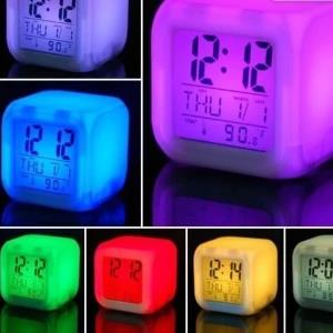 Generic Glowing LED Colour Change Digital Alarm Clock