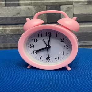 Pink Alarm clock bedroom living room Office Table Clock
