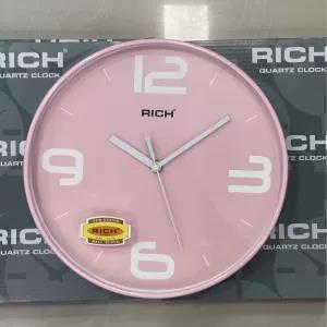Pink Living Room Bedroom Wall Clock
