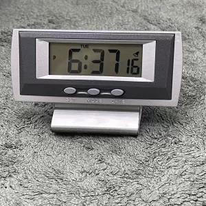 Silver Digital Table Car Clock Stopwatch-Date, table clock, table decoration, digital clock, table decor, home