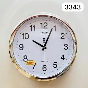 Silver Home School Rooms Wall Simple Rich Wall Clock