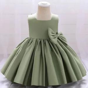12-18M,Green Baptism Dress For Baby Girls Princess 1-2 Year