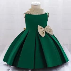 12-18M,Green Baptism Dress For Baby Girls Princess 1-2 Year