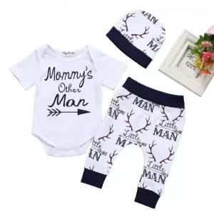 [3-6 Month]Cute Newborn Toddler Baby Boys Summer Clothes Pan