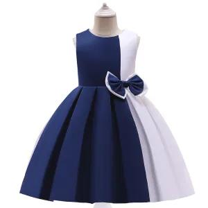 8Y,Blue Party Casual Frock Dress For Girls 1-6 Years New Fa
