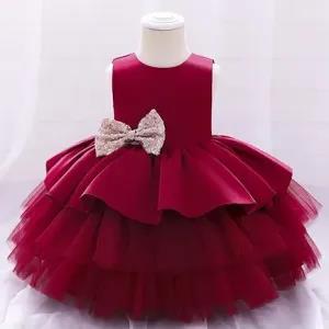 Generic Baby Girls 1st Birthday Dress Kids Lace Mesh